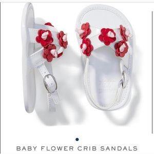 Janie and Jack baby flower crib sandals